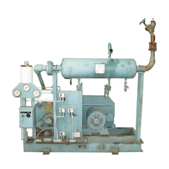 Frick HCL060757UB16 6-Cylinder Reciprocating Compressor Package (20 HP 230/460 V, Belt Driven)