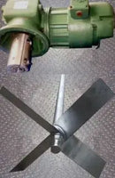 Mezclador agitador con reducción de engranajes de montaje en brida - 1/2 HP