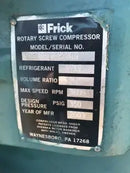 Frick RDB-316-B Rotary Screw Compressor Package (Frick TDSL283S, 235 HP 460 V, Micro Control Panel)