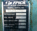 Frick RDB-67 Rotary Screw Compressor Package (Frick TDSL193L, 50 HP 208-230/460 V, MISSING MICRO PANEL)