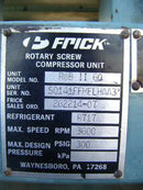 Frick RWB-II-60 Rotary Screw Compressor Package (Frick TDSH163S, 50 HP 230/460 V, Frick Micro Control Panel)