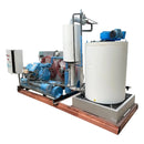 Geneglace Stainless Steel F200 Flake Ice Maker Package (Halocarbon (Freon) Refrigeration, 8 Ton Day, Lightly Used)