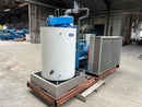 Geneglace Stainless Steel F200 Flake Ice Maker Package (Halocarbon (Freon) Refrigeration, 8 Ton Day, Lightly Used)