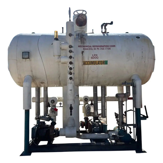 Recirculador de amoníaco horizontal RVS (60 x 132 pulgadas, 2105 galones)