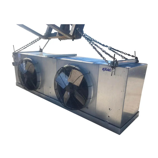 Serpentín evaporador de freón Krack SM24E-989-CMM T ST ST - 8.24 TR, 2 ventiladores (temperatura baja/media)