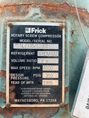 Frick RDB-177B Rotary Screw Compressor Package (Frick TDSL233S, 125 HP 460 V, Frick RDB Plus Control Panel)
