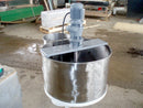 1996 Stainless Steel Double Tank with Mixer – 88.4 Gallons Genemco