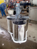 1996 Stainless Steel Double Tank with Mixer – 88.4 Gallons Genemco