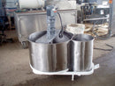 1996 Stainless Steel Double Tank with Mixer – 88.4 Gallons Genemco