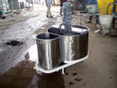 1996 Stainless Steel Double Tank with Mixer – 88.4 Gallons Genemco