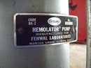 Fenwal Hemolator Vacuum Pump Fenwal Laboratories
