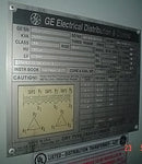 General Electric Dry-Type Step-Down Distribution Transformer- 1000 KVA General Electric