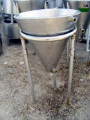 Jacketed Stainless Steel Funnel Tank – 10 Gallon Genemco