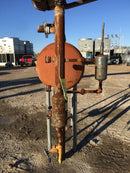 Receptor de amoníaco horizontal para fabricantes de servicios industriales (25 pulgadas x 79 pulgadas, 168 galones)