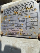 Paquete de compresor alternativo Mycom N4WB de 4 cilindros (MISSING COMPRESOR, 60 HP 260/460 V, accionado por correa)