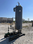 Recirculador vertical de amoníaco para fabricantes y servicios industriales (34 pulgadas x 139 pulgadas, 540 galones, 2 bombas).