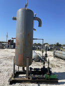 Recirculador vertical de amoníaco para fabricantes y servicios industriales (34 pulgadas x 139 pulgadas, 540 galones, 2 bombas).