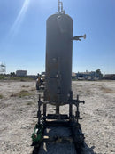 Recirculador vertical de amoníaco para fabricantes y servicios industriales (34 pulgadas x 139 pulgadas, 540 galones, 2 bombas).