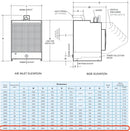 Torre de enfriamiento Marley 496B (126 toneladas nominales, 7,5 HP, 208-230 V)
