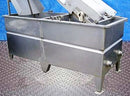 Stainless Steel Rectangular Tank with Dewatering / Elevator Conveyor - 550 Gallon Not Specified