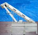Stainless Steel Rectangular Tank with Dewatering / Elevator Conveyor - 550 Gallon Not Specified