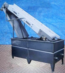 Stainless Steel Rectangular Tank with Dewatering / Elevator Conveyor - 550 Gallon Not Specified