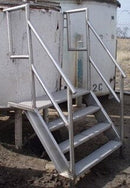 Stainless Steel Stairway with Side Rails Not Specified