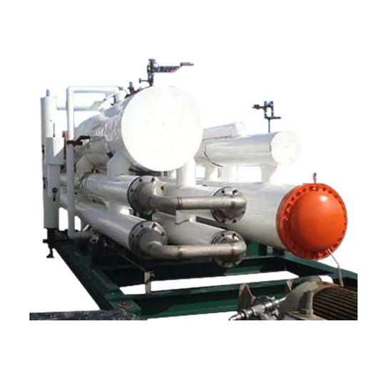Enfriador de amoníaco RVS de 431 toneladas más enfriador de glicol de 38 toneladas