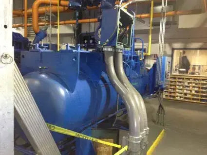 GEA 565GL Rotary Screw Compressor Package (GEA Y-52, MISSING MOTOR, GEA Micro Control Panel)