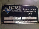 Paquete de compresor de tornillo rotativo Vilter VSG501VVRGHNECRC (Vilter VSG501, motor faltante, panel de microcontrol)
