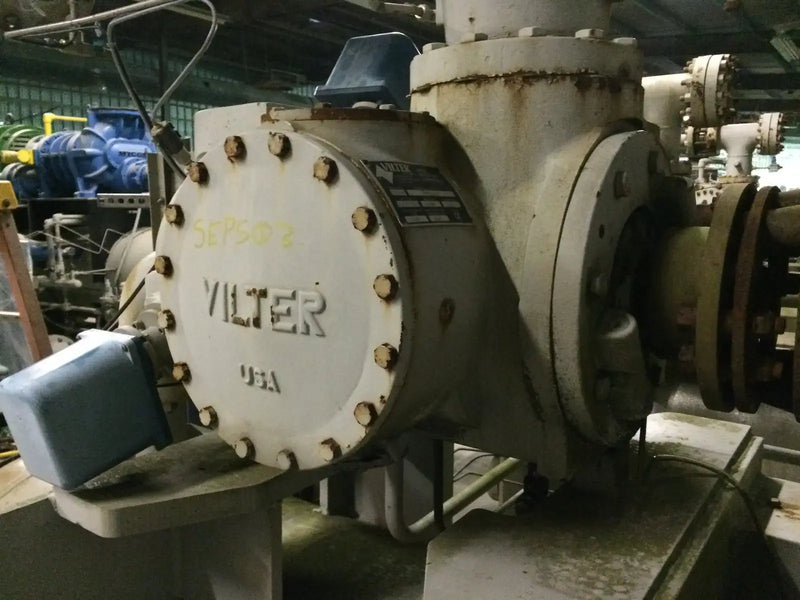 Paquete de compresor de tornillo rotativo Vilter VSG501VVRGHNECRC (Vilter VSG501, motor faltante, panel de microcontrol)