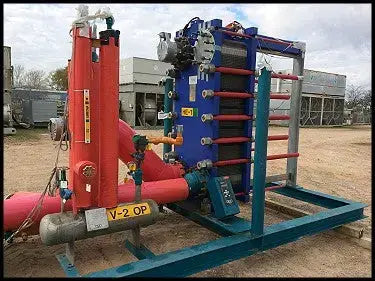Enfriadora de amoniaco-glicol Alfa Laval T20