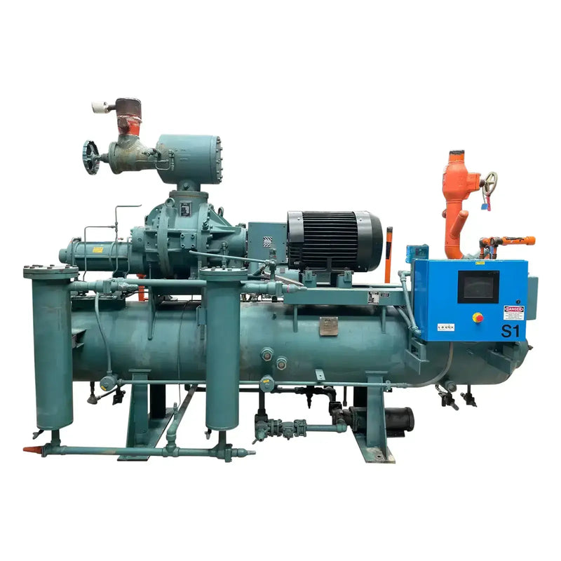 Paquete de compresor de tornillo rotativo Frick RWB-II-100B (Frick TDSH193S, 75 HP 230/460 V, panel de control Logix UL)