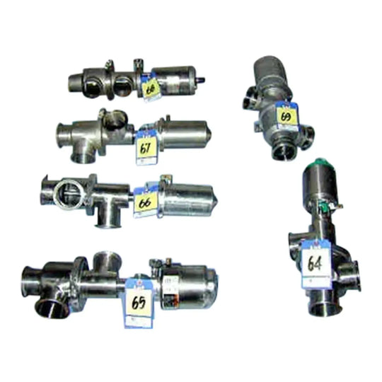 Válvula de actuador neumático de 3 vías de acero inoxidable