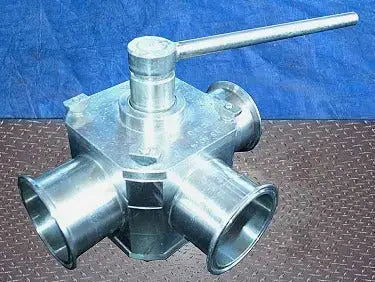 Válvula de obturador de acero inoxidable de 3 vías Alfa Laval Koltek