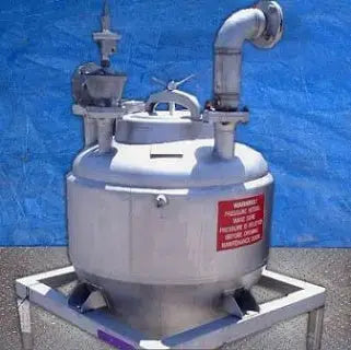 Apparatebaumack Muhlheim Jacketed Cone-Bottom Vacuum Processor- 150 Gallon