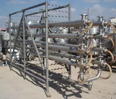 Bastidor UF/RO de acero inoxidable de 8 tubos APV