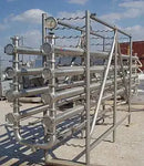 Bastidor UF/RO de 8 tubos de acero inoxidable APV