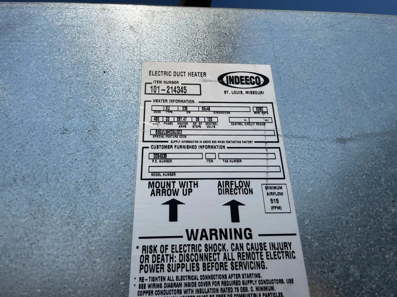Evapco TFCSC1L-33103-20M4 Ammonia/Freon Evaporator Coil - 30 TR, 1 Fans (Low Temperature)