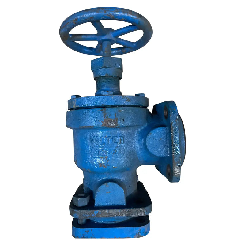 Vilter K12152A Angle Shut-Off Valve with Flanges (4")