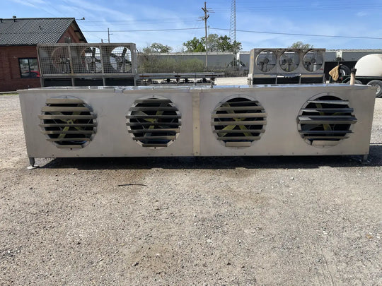 Ammonia Evaporator Coil - 4 Fans