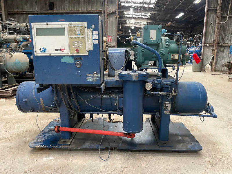 Frick RXB-50 Rotary Screw Compressor Package (Frick XJS120S, 125 HP 460 V, Micro Control Panel)