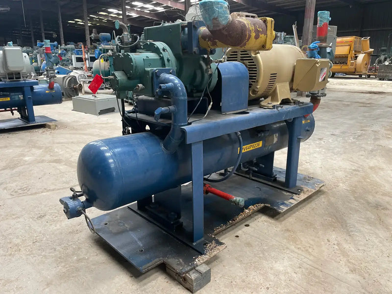 Frick RXB-50 Rotary Screw Compressor Package (Frick XJS120S, 125 HP 460 V, Micro Control Panel)