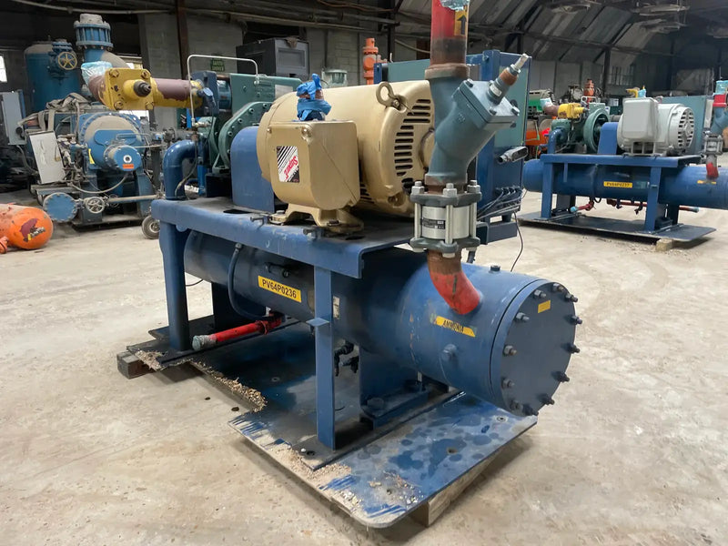 Frick RXB-50 Rotary Screw Compressor Package (Frick XJS120S, 125 HP 460 V, Micro Control Panel)