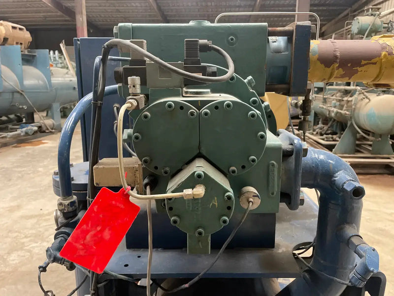 Frick RXB-50 Rotary Screw Compressor Package (Frick XJS120S, 125 HP 460 V, Micro Control Panel)