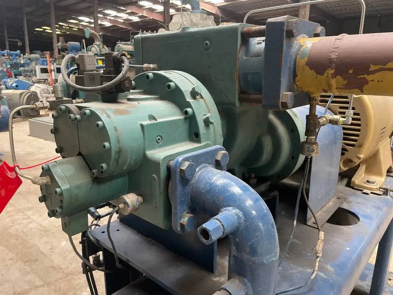 Frick RXB-50 Rotary Screw Compressor Package (Frick XJS120S, 125 HP 460 V, Micro Control Panel)