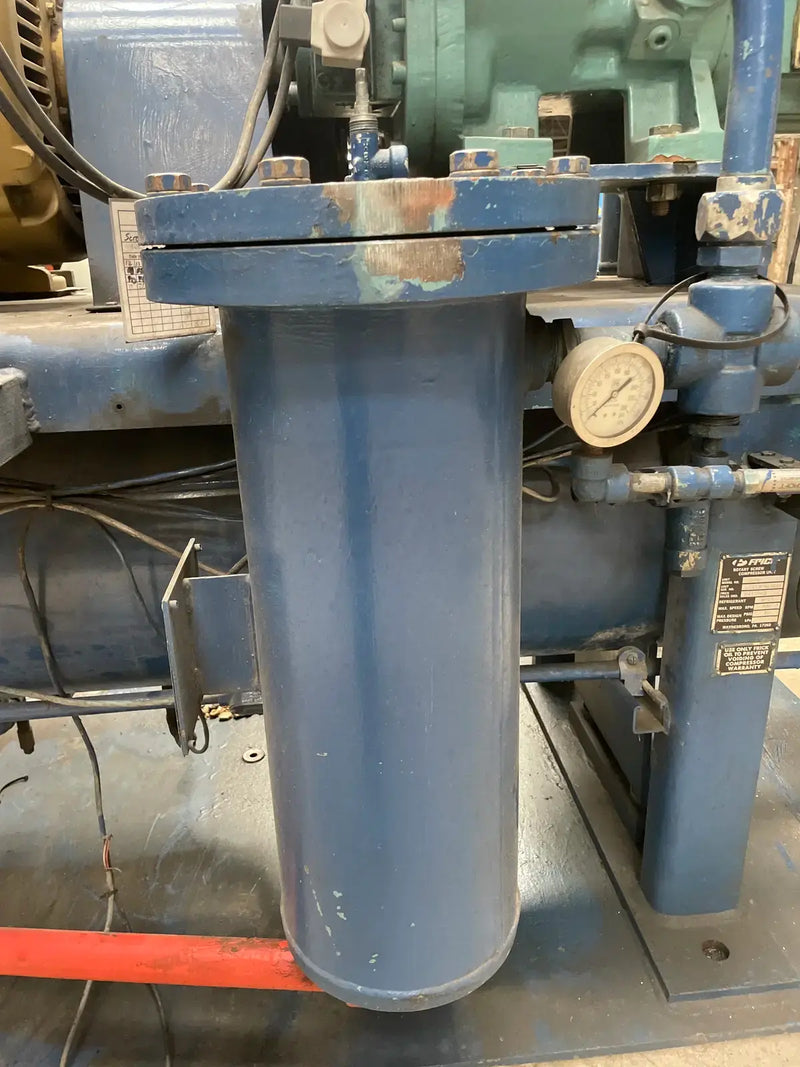 Frick RXB-50 Rotary Screw Compressor Package (Frick XJS120S, 125 HP 460 V, Micro Control Panel)