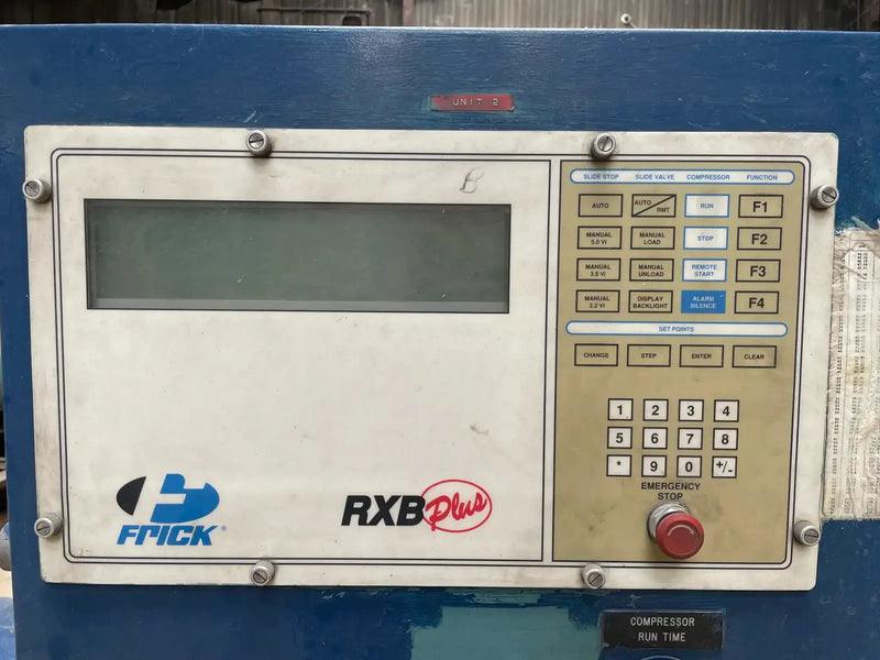 Frick RXB-50 Rotary Screw Compressor Package (Frick XJS120S, 125 HP 460 V, Micro Control Panel)