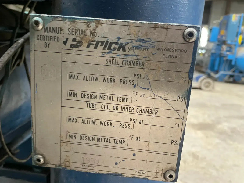 Frick RXB-50 Rotary Screw Compressor Package (Frick XJS120S, 125 HP 460 V, Micro Control Panel)