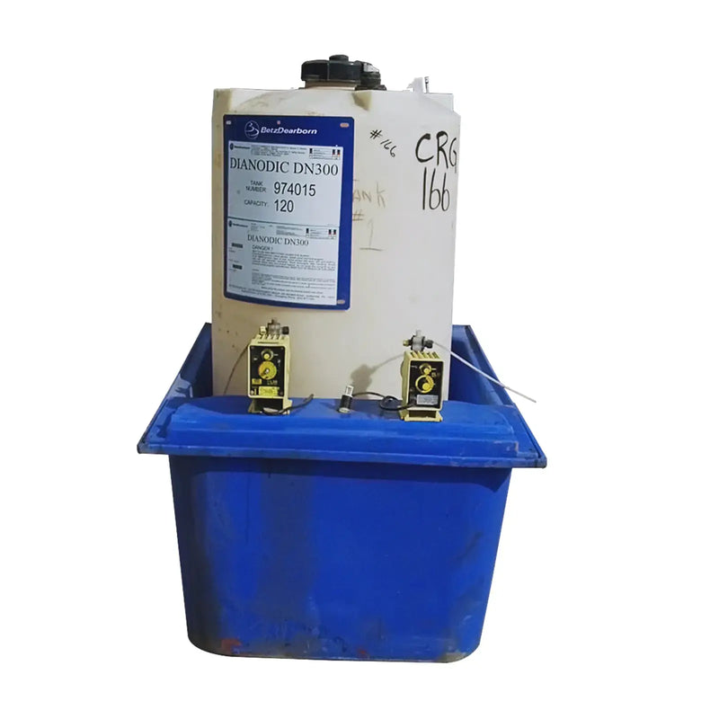 Betz-Dearborn Poly Storage Tank with Spill Tub - 120 Gallon